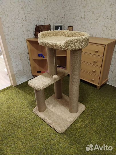 Домики для кошек, игровые комплексы, когтеточки