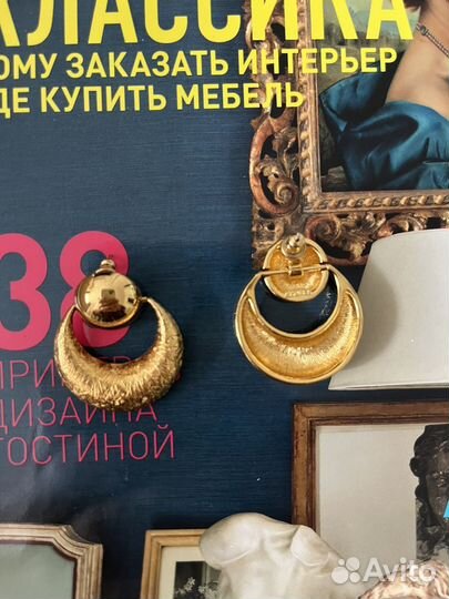 Винтажные серьги monet