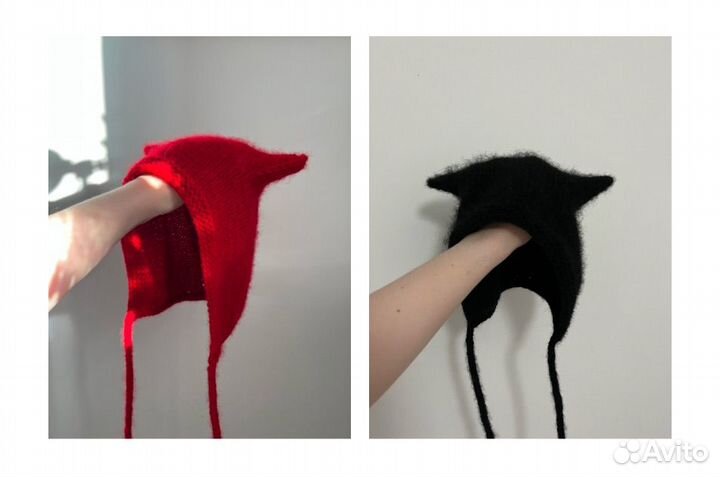 Шапочка-чепчик с ушками на заказ