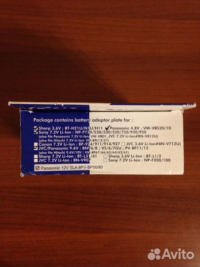 Зарядное устройство для акб видеокамер