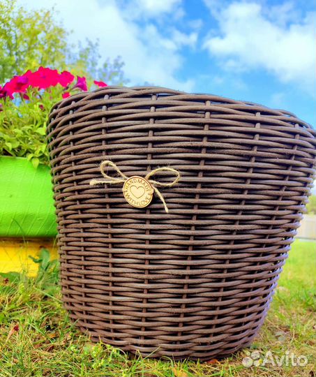 Кашпо из искусственного ротанга 20 и 40 л