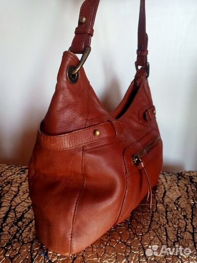 Сумка натуральная кожа бренда tula