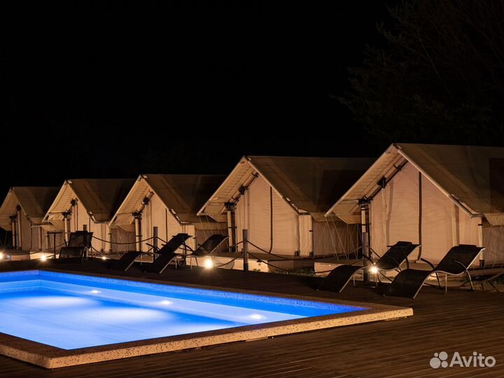 Каркасный тент для глэмпинга 