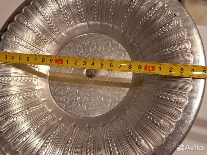 Ваза для фруктов на ножке СССР Сухарница