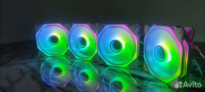 Вентиляторы для корпуса белые 120мм argb