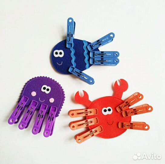 Игрушки животные из фетра Забавные прищепки 1-3 г