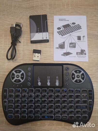 Беспроводная мини клавиатура с тачпадом, новая