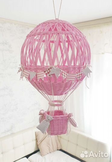 Плетеный воздушный шар интерьерный декор