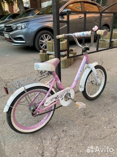 Детский велосипед бу 16 для девочки