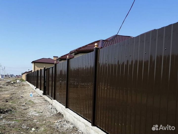 Заборы и Ворота из Профлиста проф настила