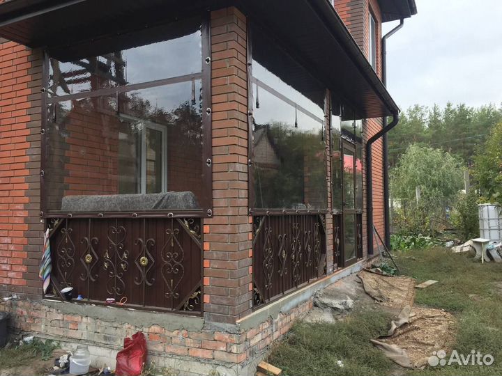 Мягкие пвх окна на беседку