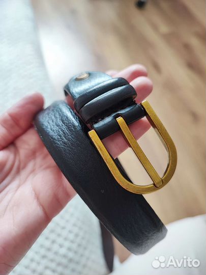 Ремень женский натуральная кожа 85 см