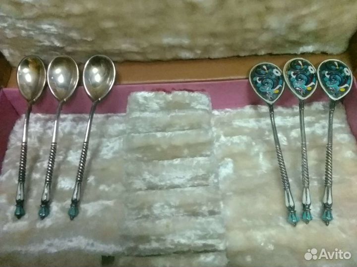 Кофейные ложки серебро,84,царизм