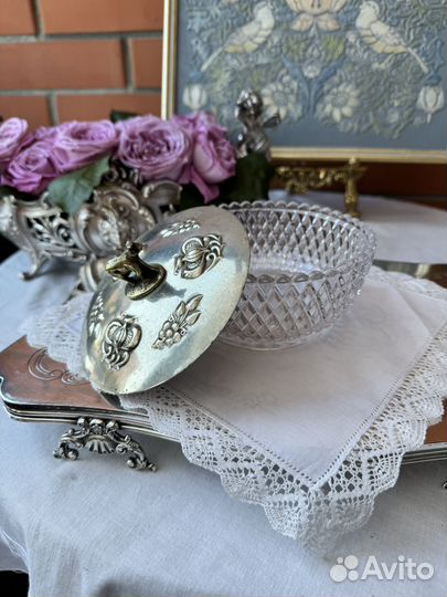 Масленка Англия.Антиквариат