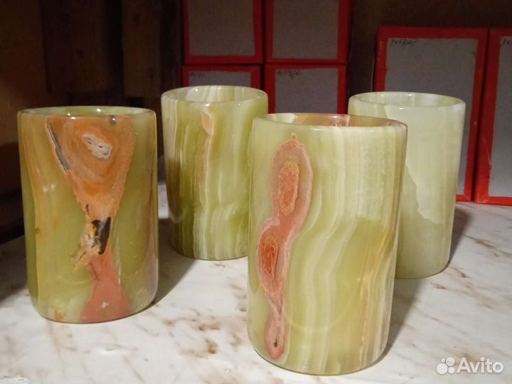 Ваза для цветов из натуральных камней