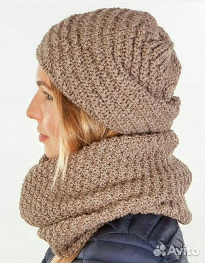 Комплект шапка+снуд