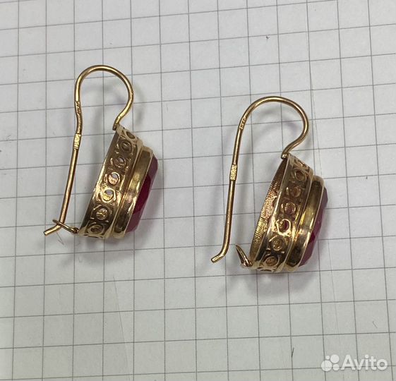 Серьги золотые 583 проба