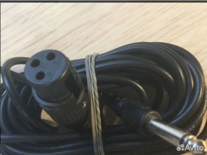 Шнур для микрофона 5 Метров Штекер 6,3мм новый