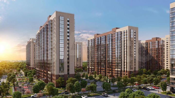 2-к. квартира, 68,4 м², 13/18 эт.