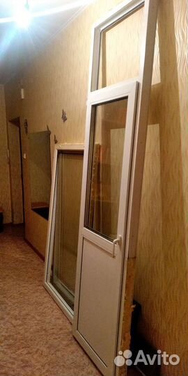 Балконный блок с дверью бу