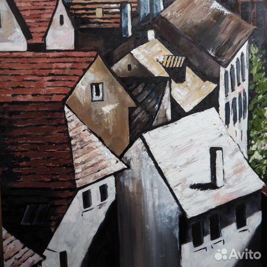 Картина. авторская работа. масло холст 100*100