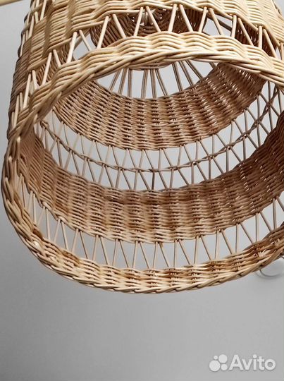 Абажур плетеный