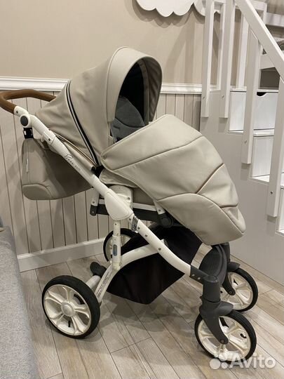 Коляска 2 в 1 roan bass soft эко кожа