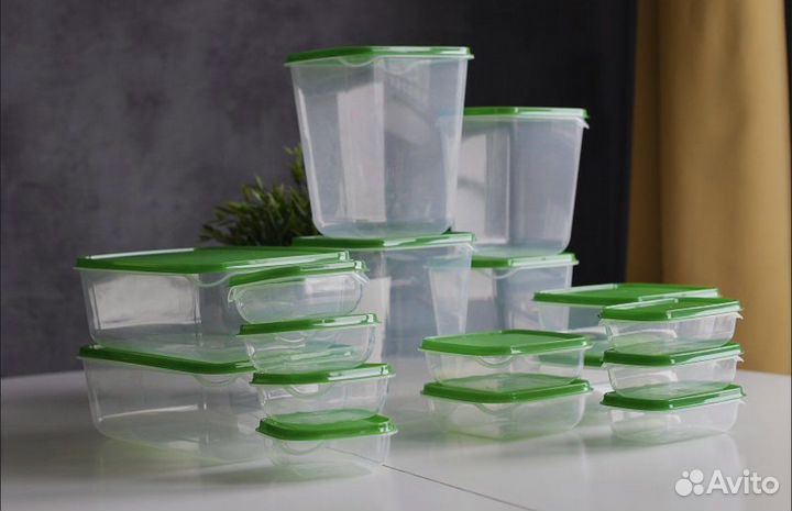 IKEA Прута набор контейнеров пластиковых