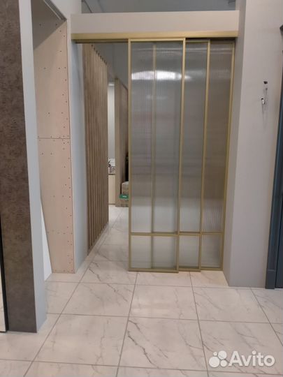 Межкомнатные перегородки, раздвижные из стекла