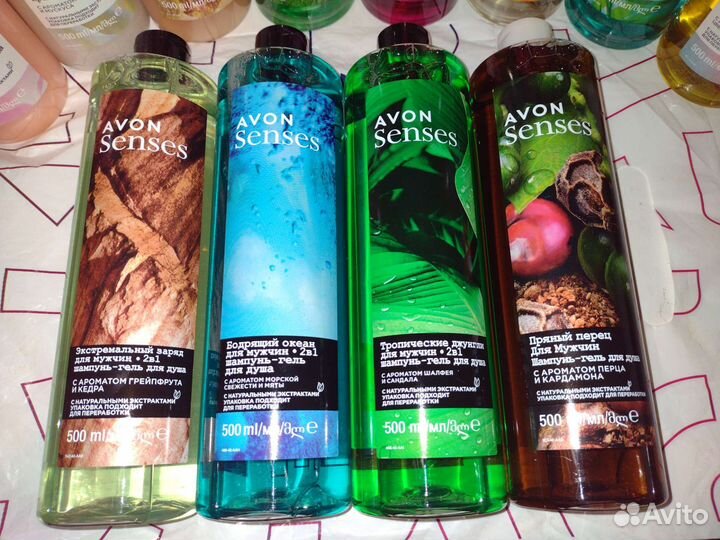 Набор гелей для душа 500мл 5шт avon