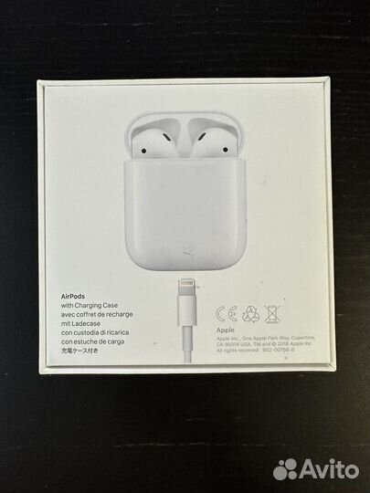 Коробка от оригинальных наушников apple airpods