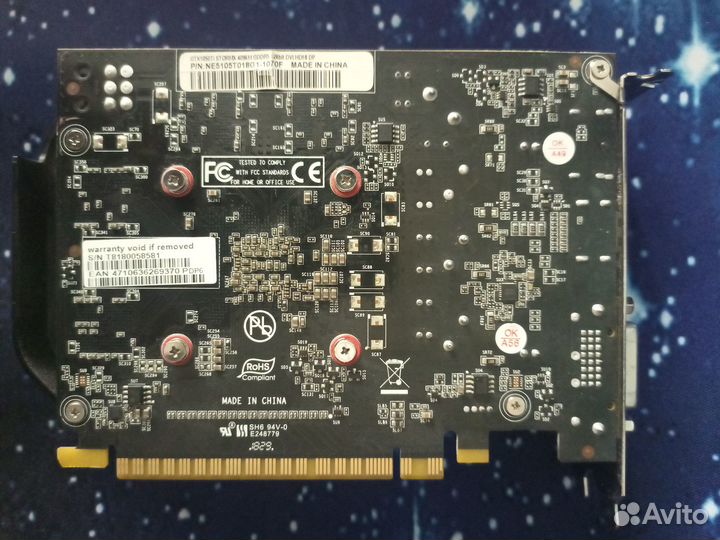 Видеокарта Palit GeForce GTX 1050 Ti