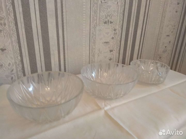 Хрустальная салатница, конфетница СССР