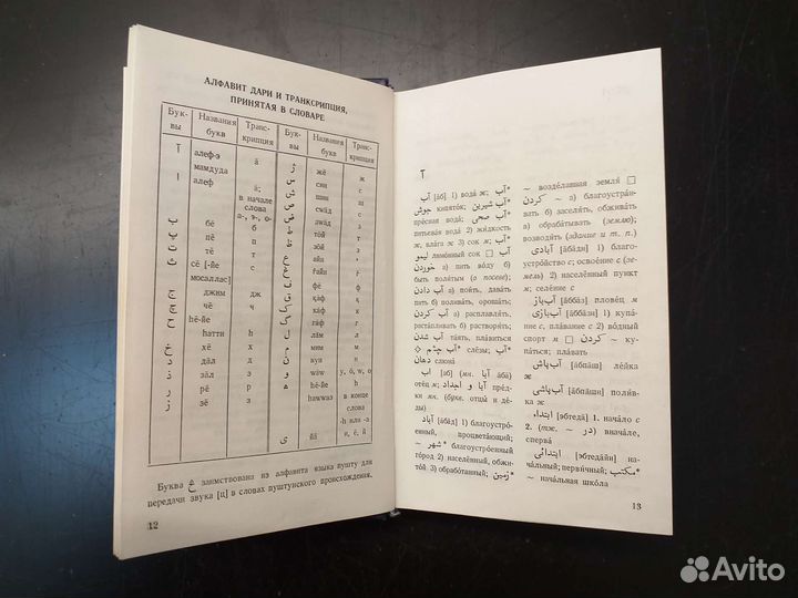 Карманный дари-русский словарь 1989г