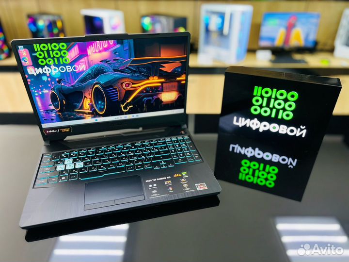 Игровой ноутбук Asus TUF Ryzen 5 7535/RTX3050/DDR5