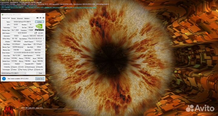 Видеокарта RTX 3060 Ti Palit Dual (Samsung) 8GB