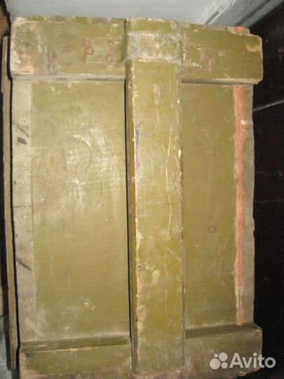 Большой деревянный военный советский ящик СССР