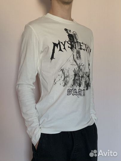 Лонгслив белый