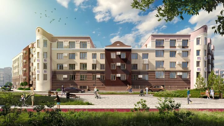 2-к. квартира, 52 м², 1/4 эт.