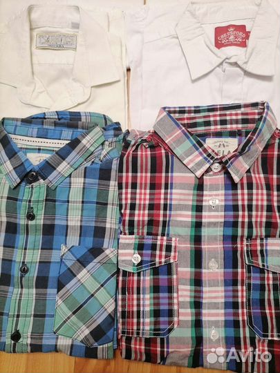 Рубашки, жилет школьный р-р 134-146