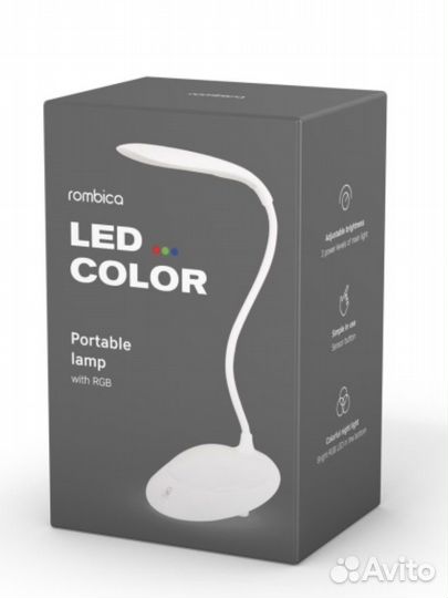 Лампа настольная led с подсветкой новая