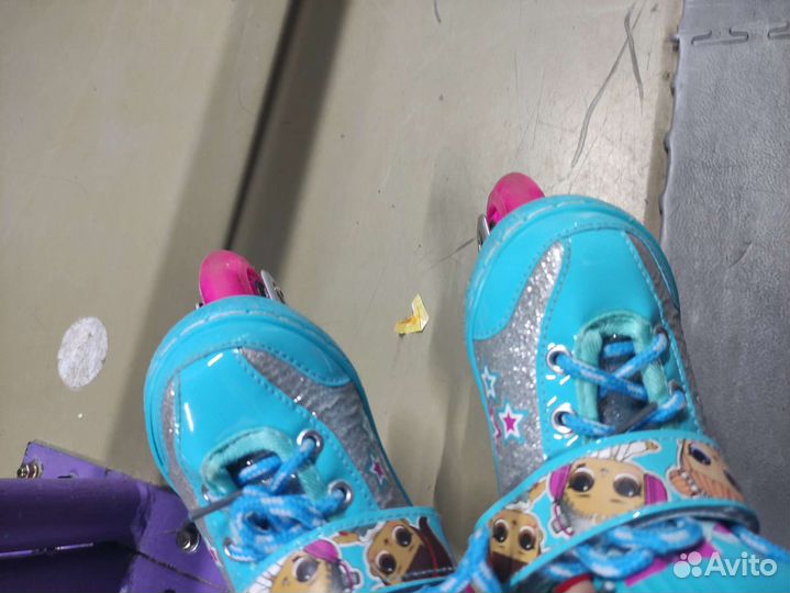 Роликовые коньки детские раздвижные