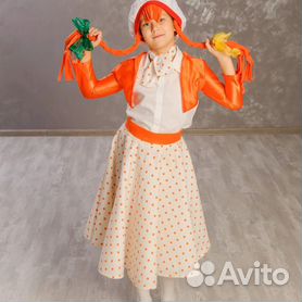 Карнавальный костюм Пеппи Длинный чулок, на 2-4 года