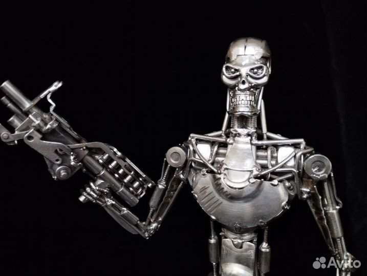 Терминатор Т-800, фигурка, скульптура, стимпанк