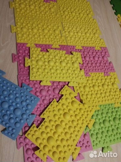 Детский развивающий яркий коврик пазл