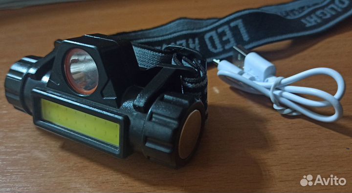Налобный фонарь аккумуляторный