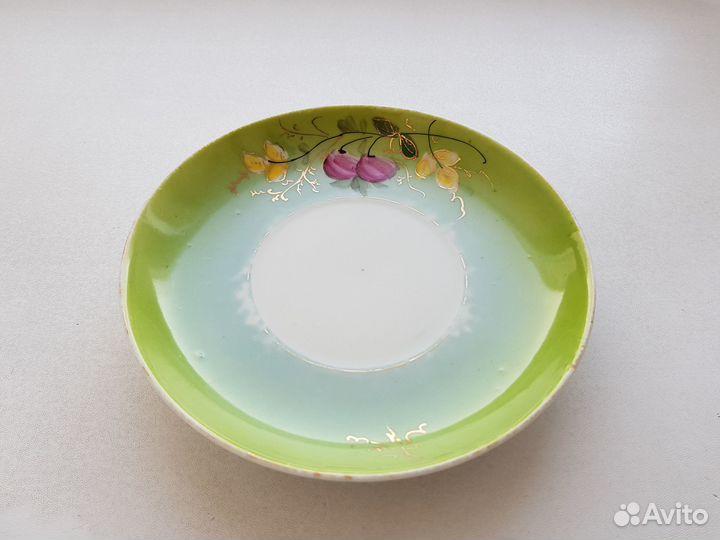 Блюдце нгф Волхов Грузино. Фарфор СССР, 1920-30-е