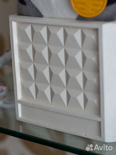 Кашпо Советский забор по-2 гипсовое