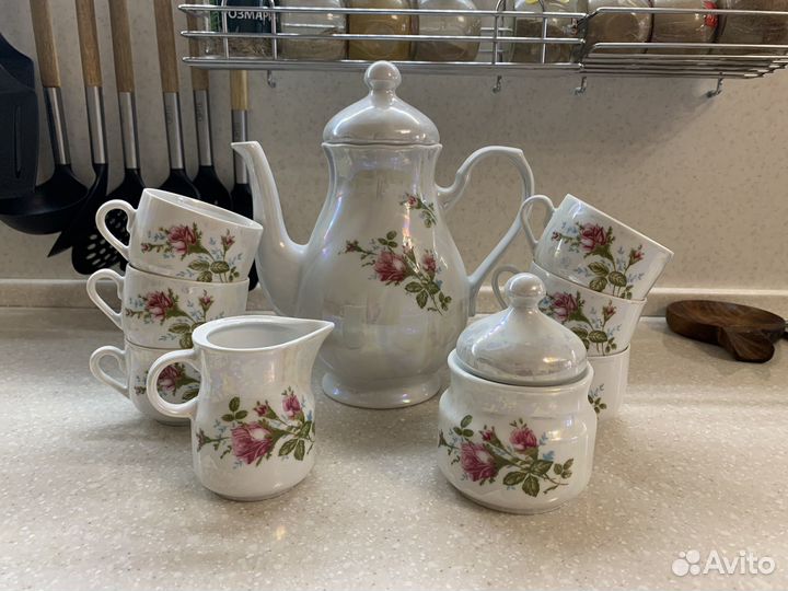 Чайный сервиз перламутр