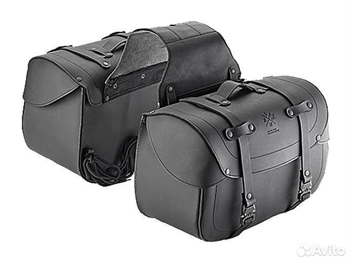 Kappa Боковые кофры кожаные leather works 28л. kml